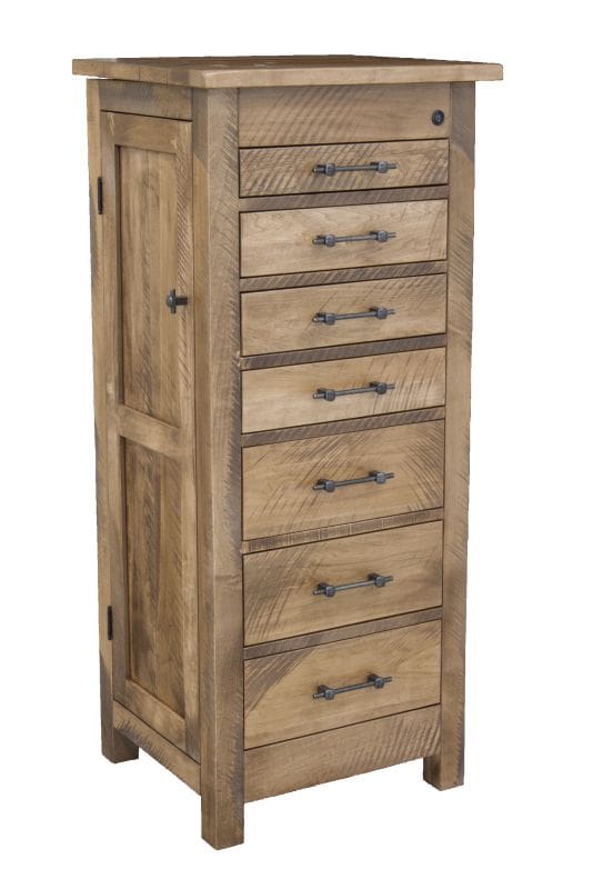 Alpine Rough Sawn Jewelry Armoire