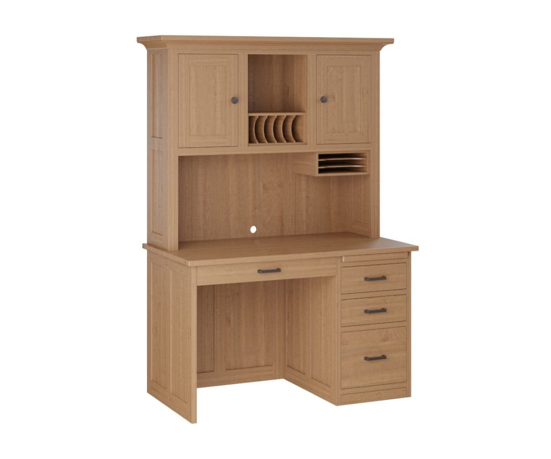 48″ Mission Desk With Hutch