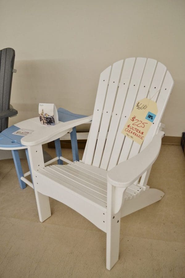 White Adirondack Chair