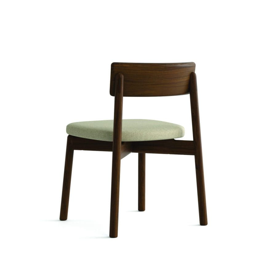 Baton Chair Walnut Back View