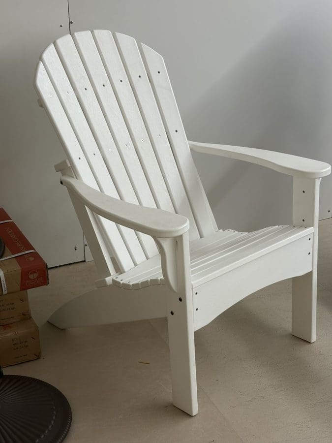 White Adirondack Chair