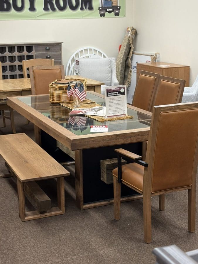 Glass Top Dining Set